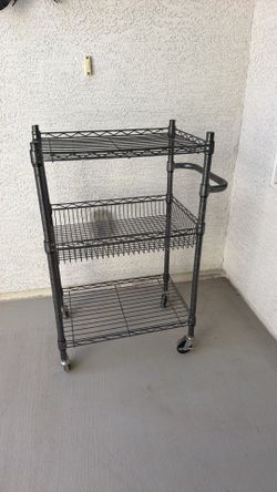 Metal wire rolling cart