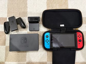 Switch Console with Zelda Case