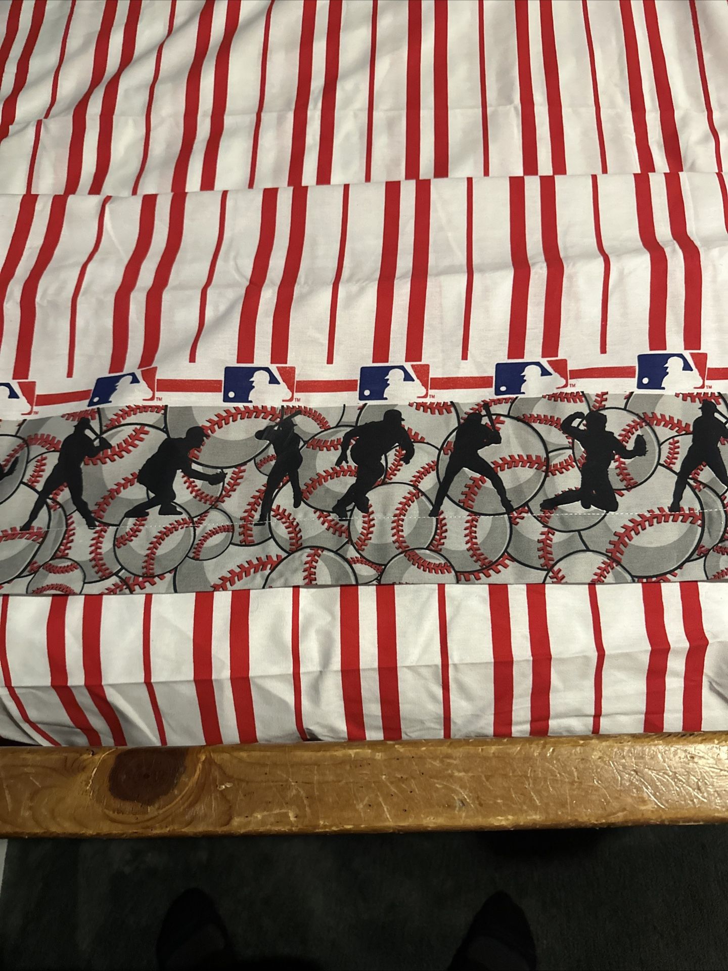 2000s Baseball Major League Twin Bed Sheets Vintage Bedding From Dan Rivera Inc