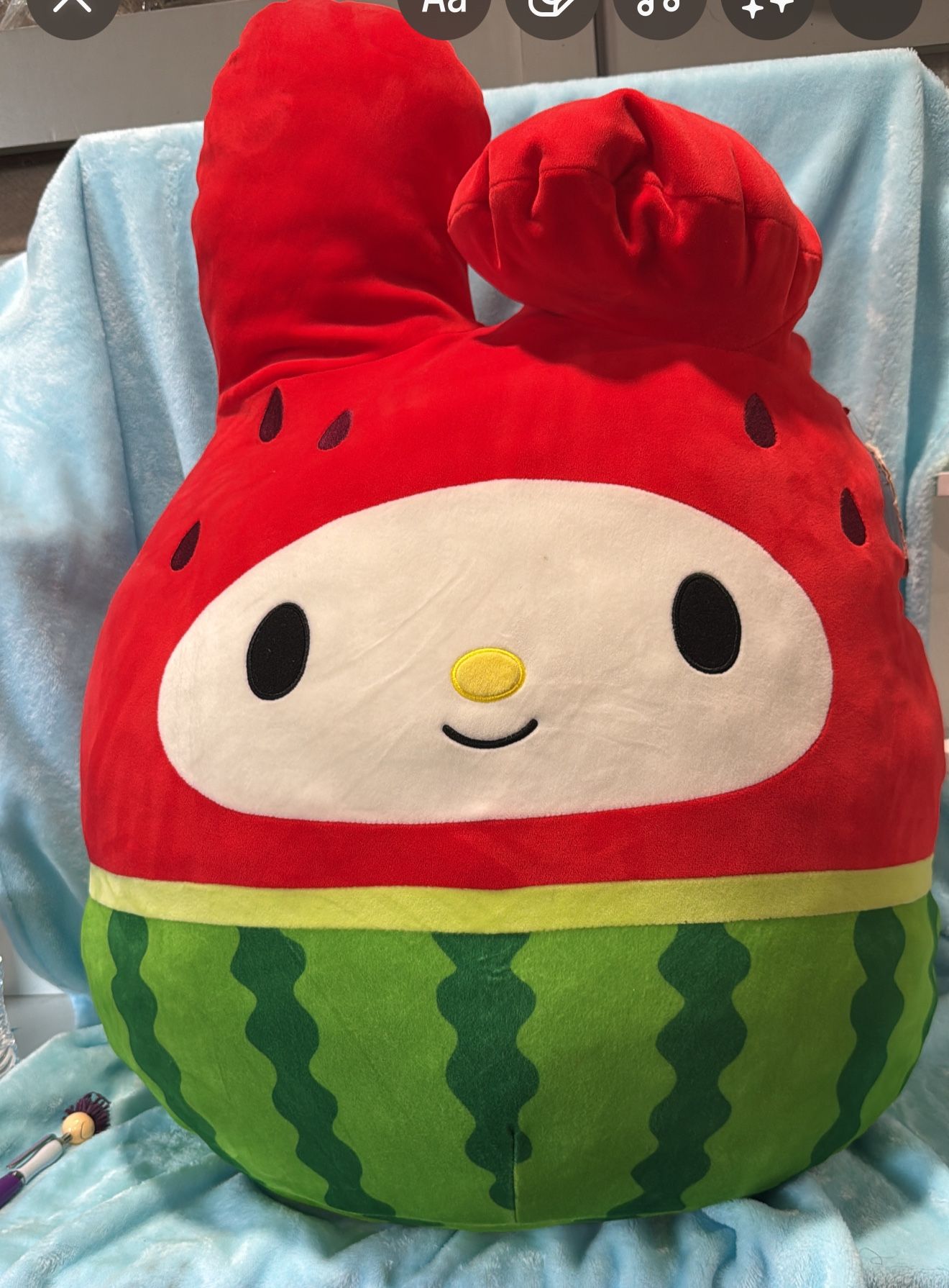 Watermelon Pillow, Squish, Mellow Original Squish, Mellow