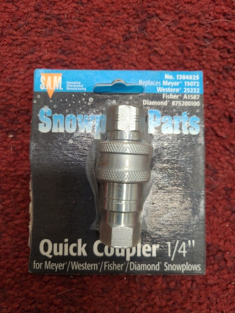 1/4" Snow Plow Hydraulic Coupler
