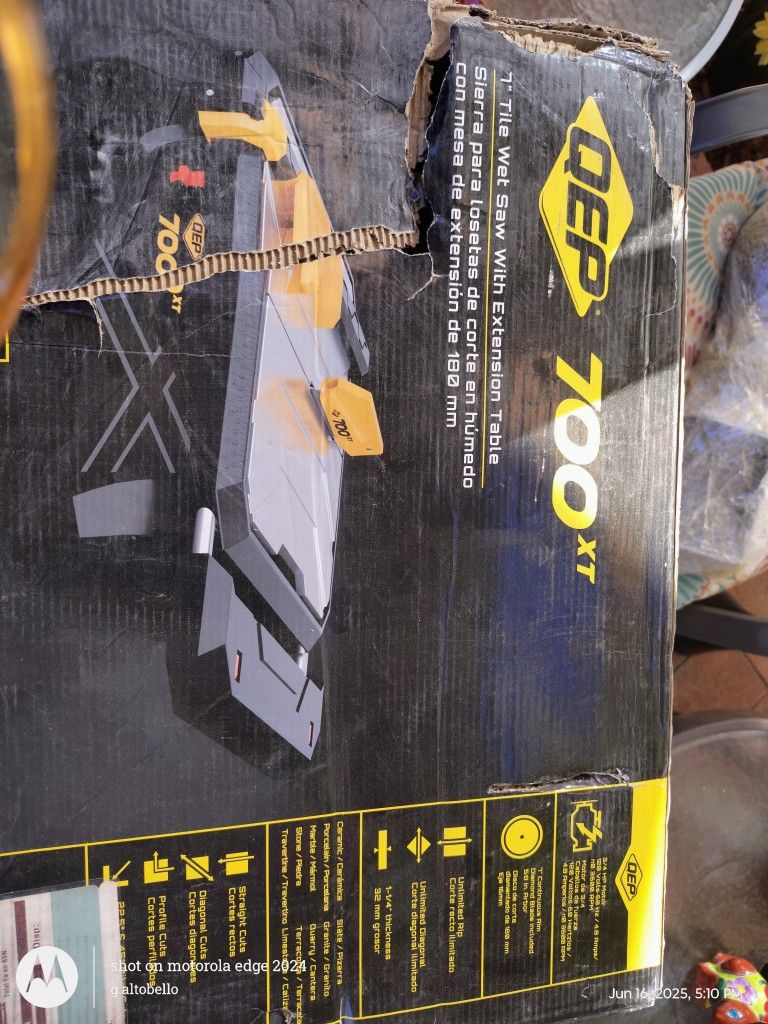 QEP 700xt 7" Tile Wet Saw With Extension Table