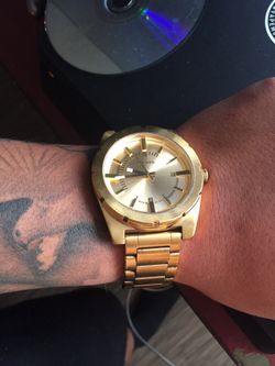 Diesel gold watch