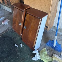 Two custom-made cabinets for yacht