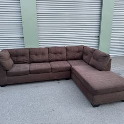 Brown 2 Piece Sectional (Free Delivery!)