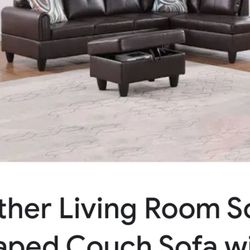 Faux Leather Or Fabric Sectionals & Sofa /loveseat Sets.All Colors 