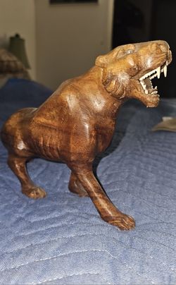 Wood Panther.  Exelent For Desk Decoration 