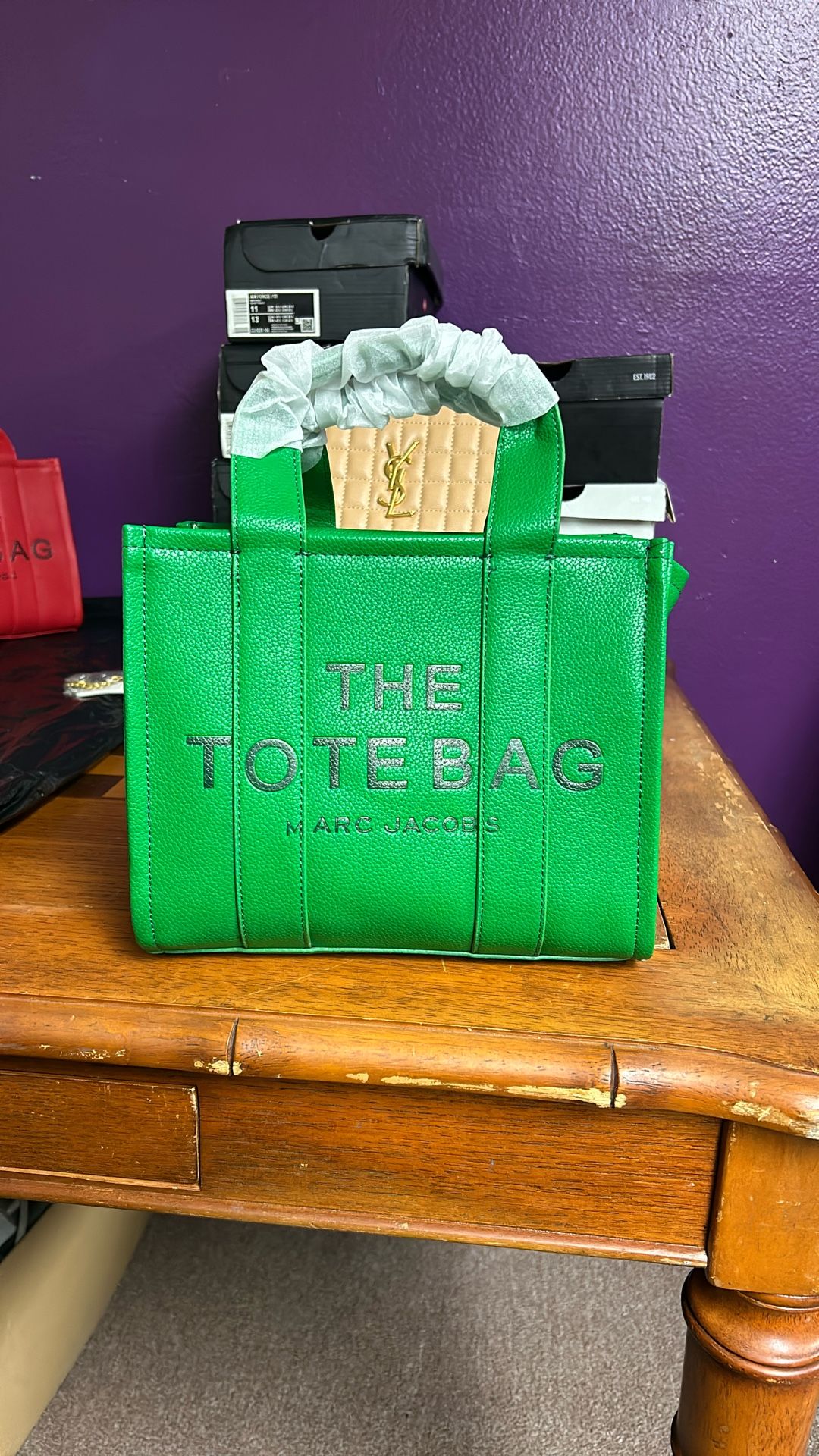 Green Tote Bag