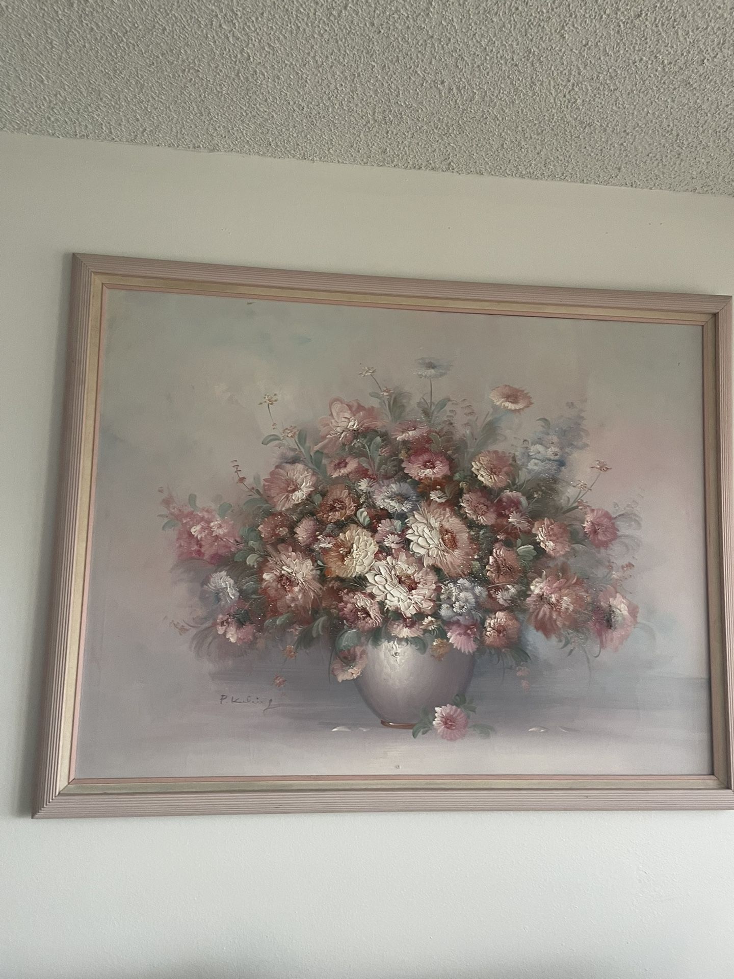 Framed Floral Painting 