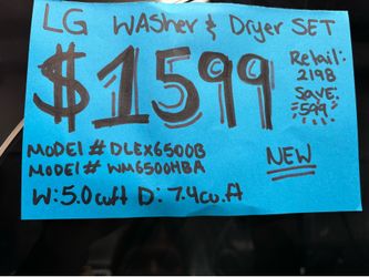 LG WASHER AND DRYER