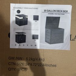 30 Gallon Sturdy Outdoor Storage Black 
