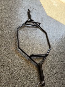 Black Hex Trap Bar with Collars