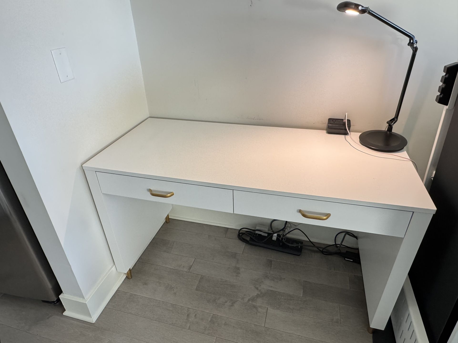 White & Gold Desk