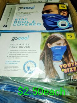 Go cool face covers 50 available