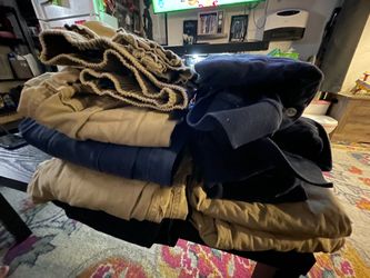 Boys size 14 uniform pants and shirts