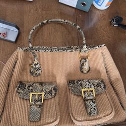 Lizard printed purse 