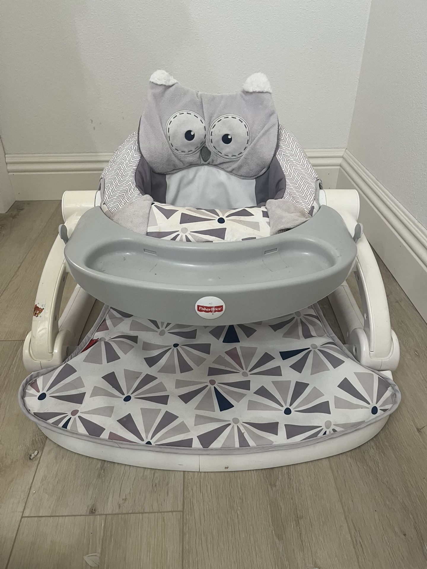 Fisher Price Portable Sit-me-up Floor Seat Grey