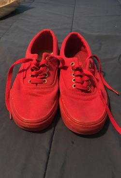 Red vans size 7