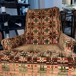 Vintage Velvet Accent Chair