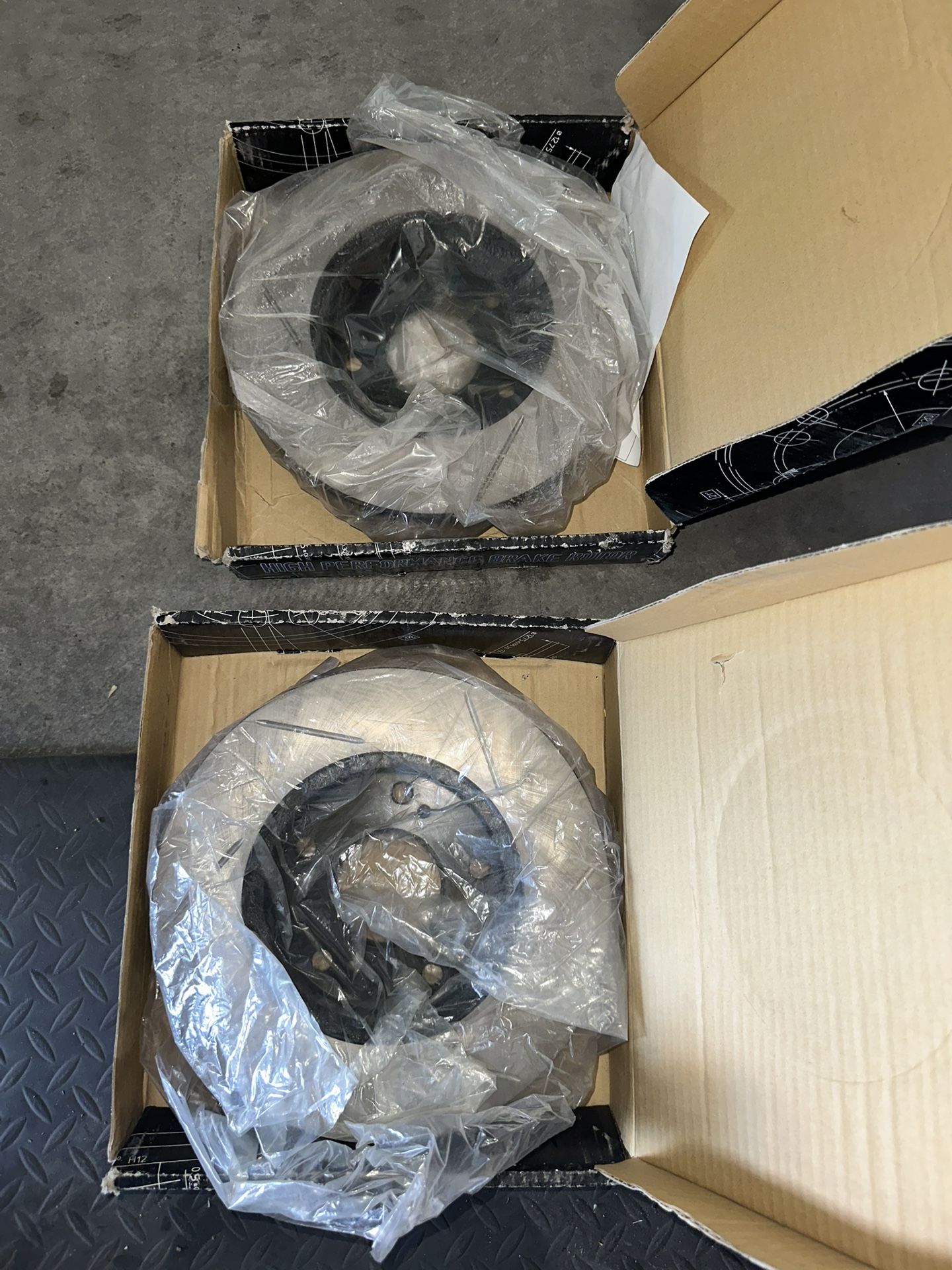 Base RSX Slotted Front Brake Rotors