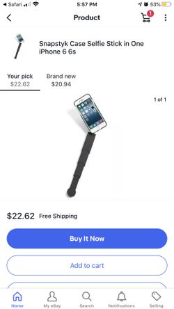 IPhone 6/6s selfiestyk case