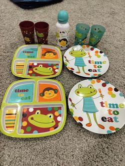 "Time to Eat" adorable children dinner set