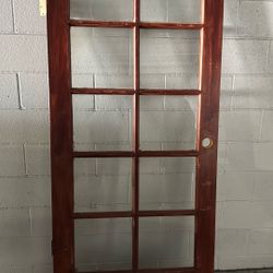 wood glass doors