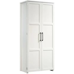 Sauder HomePlus Storage Cabinet/ Pantry cabinets, Contemporary Engineered Wood Pantry Cabinet, Tall Cabinet Furniture for Structured Storage Applicati