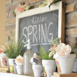 Customize Chalkboard Farm House set Sold As A Package Decor Have This Made Today W Ur Choice Color Flowers 🌸 