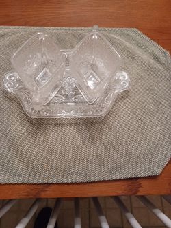 Indiana Glass Diamond Point Set
