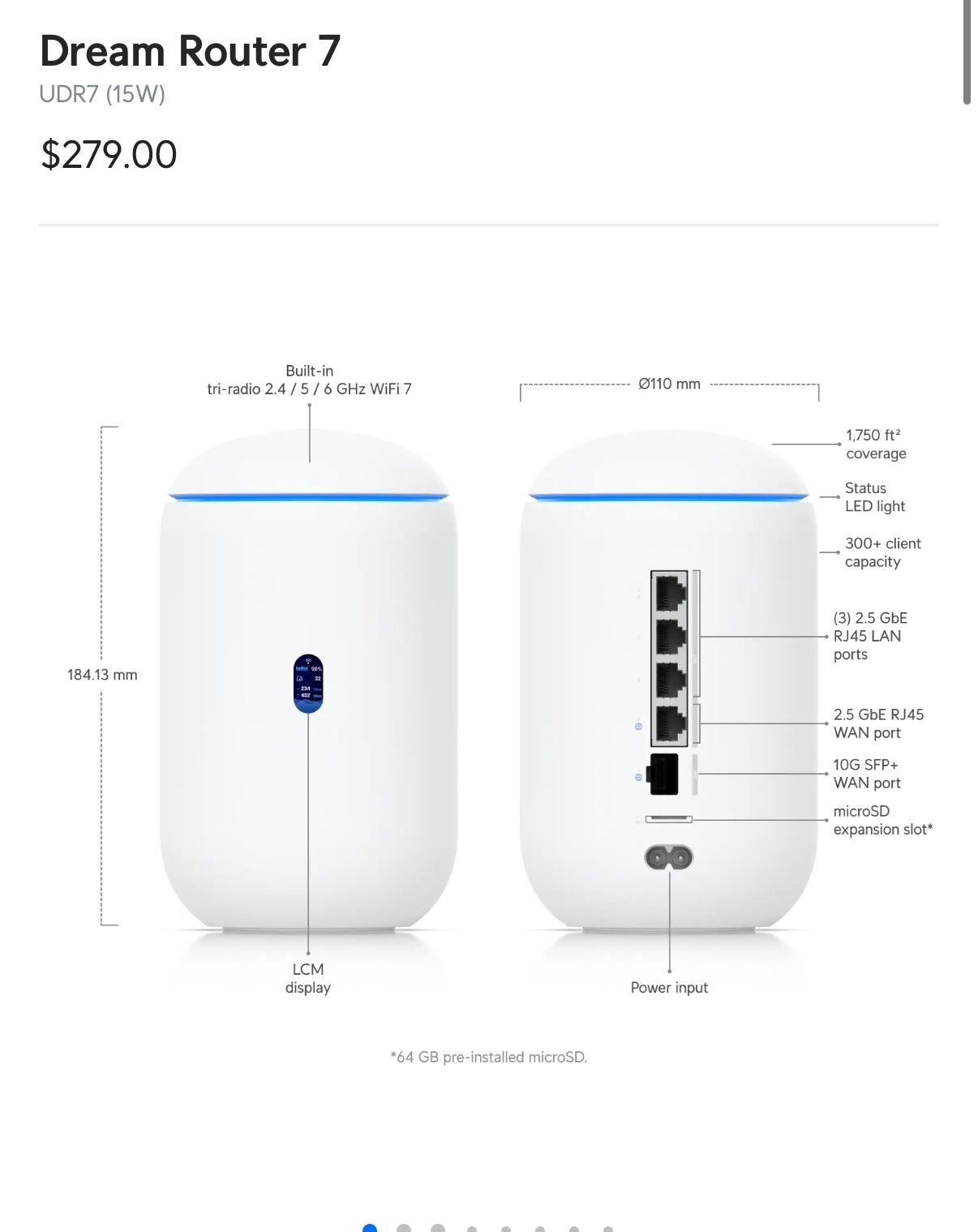 Unifi Dream Router 7 (UDR)