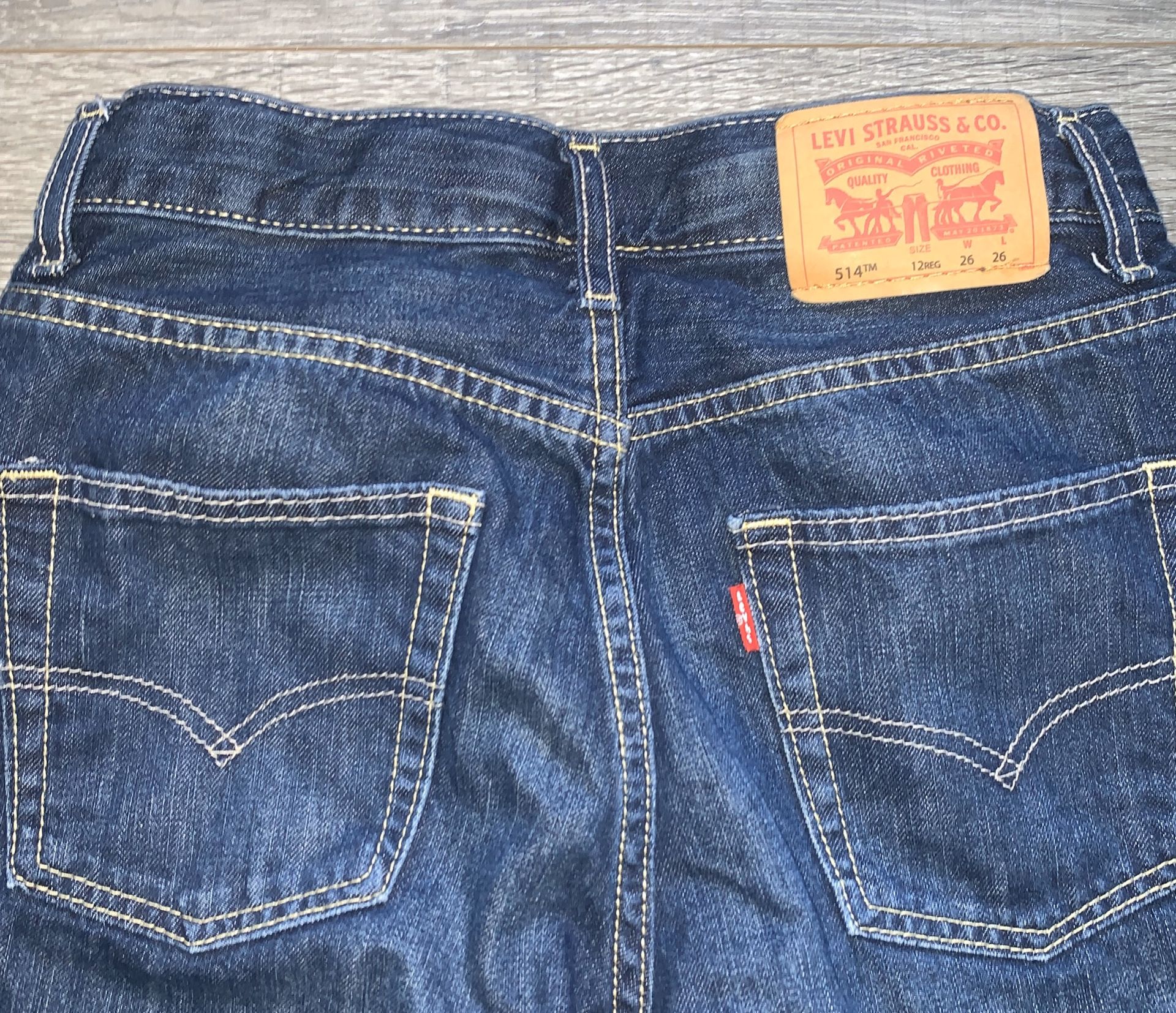 Levi’s sz 12 reg 26W L26