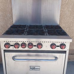 Comercial Stove,  6 Burners