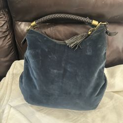 Blue Suede Purse