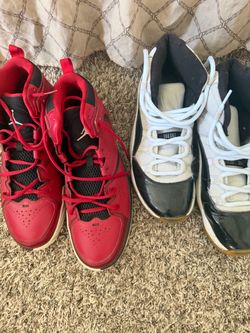 Two Pairs of Air Jordan Sneakers both 50