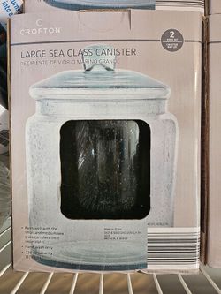 Glass storage jars