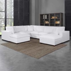 Costco Thomasville Lowell White 8-piece Modular Sectional $550/8pcs
