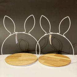 Easter Bunny Tray for decor set of 2