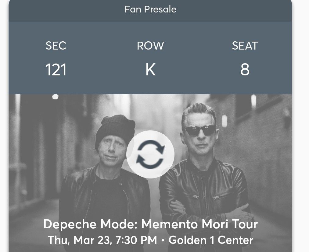 Depeche Mode Ticket