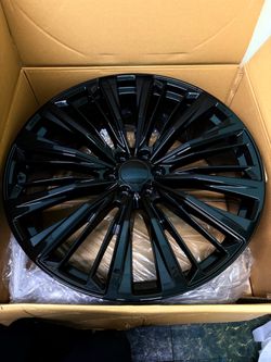26x10” Gloss Black Multi-Spoke Alloy Wheel