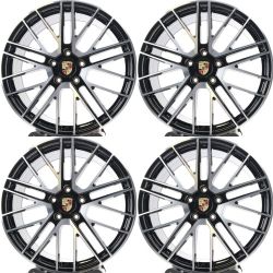 21" Staggered Porsche Cayenne Panamera Wheels Rims Set of 4 21x9.5 21x11.5 5x130