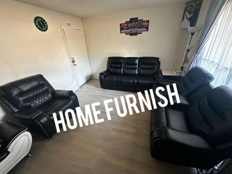 Furniture living room leather