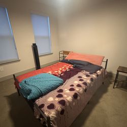 Full Size Bed Frame + Mattress – Priced to Sell