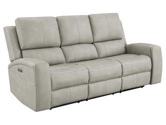 Brickston Grey Triple Power Reclining Sofa