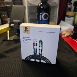 Silicone charging cable