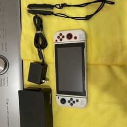 Nintendo Switch With Red And Blue Joycons 