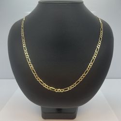 14k Gold Figaro Chain. New