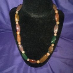 Multi-colored Agate Necklace