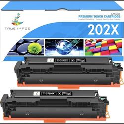 2 Packs CF500A CF500X 202X For HP 202A Toner LaserJet Pro M281fdw M281cdw M254dw