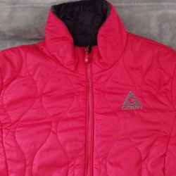 Gerry Woman's Lightweight Quilted Packable Puffer Full-Zip Jacket Size: M Color: Bright Pink 